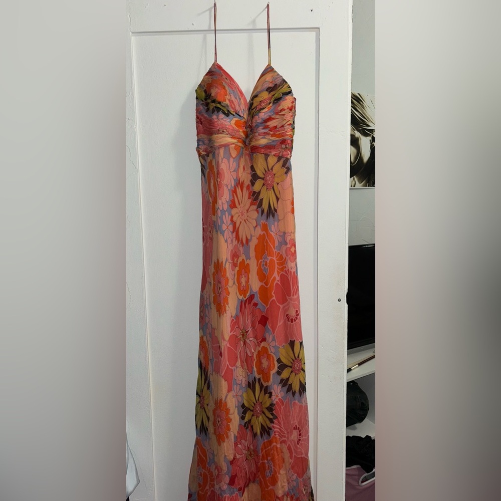 70’s inspired Multicolor Long Dress